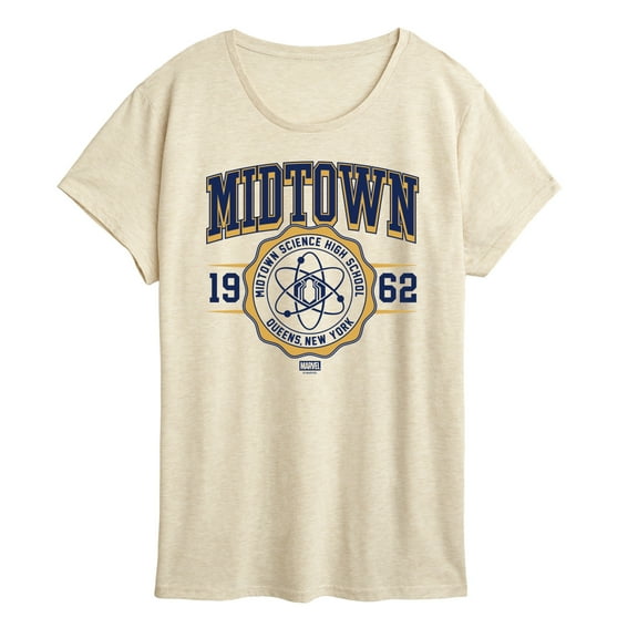 Marvel - Spiderman Midtown Collegiate - Women's Short Sleeve Classic Fit Tee