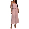 thumbnail image 1 of Vedolay Summer Dresses For Women 2023 Women's Sleeveless Lace Floral Elegant Dress Crew Neck Knee Length for Party,Pink XXL, 1 of 2