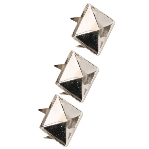 100 remaches punk pirámides cuadrados con 4 garras de metal en colores ro, plata, negro, bronce, perfectos para pulseras, ropa, zapatos, bolsos, para proyectos ideales