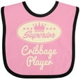 thumbnail image 3 of Inktastic Cribbage Player Vintage Superior Boys or Girls Baby Bib, 3 of 4
