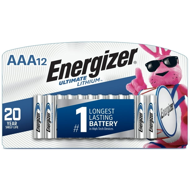 Energizer Ultimate Lithium Aaa Batteries 12 Pack Triple A Batteries Walmart Com