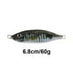 thumbnail image 4 of Ygjytge Señuelo Pez Duro Artificial Con Impresión 3D Cebo 60 G para Dulce Mar (negro 60 G), 4 of 7