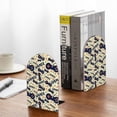 thumbnail image 5 of Zufioo Game Controller Print Wooden Bookends, Metal Bookshelf Non-slip Bookends, Home Furnishings Suitable for Bookcases Offices, 5 of 8