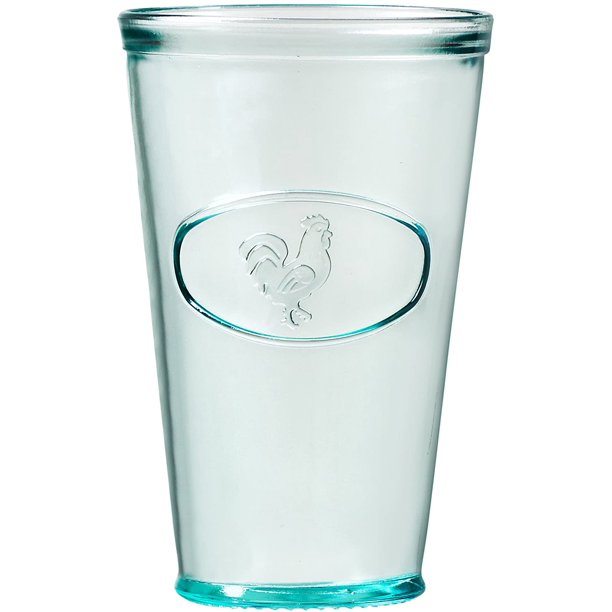 Amici Home Relief Drinking, Recycled Glassware, Rooster Italian Hiball