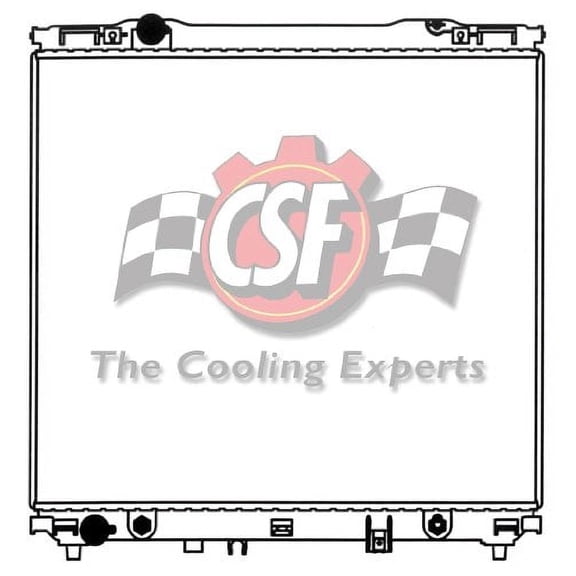 CSF Aluminum Core Radiator, Plastic Tank