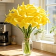 thumbnail image 4 of White Calla Lilies, Artificial Lily Flowers, 10Pcs 35cm Fake Flowers for Wedding Bouquet Home Vase Table Centerpiece Decor, 4 of 8
