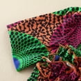 thumbnail image 3 of Girls Romper Kids Ruffles Jumpsuits Short Sleeve Ankara Playsuit Girls Jumpsuit Green 2-3 Years, 3 of 5