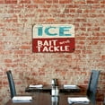 thumbnail image 5 of Vintage Metal Sign Ice Bait Tackle Fishing Decor - Universal Holiday Rustic Frameless Metal Sign for Marina, Shop, Lake House, Cottage, Cabin - Outdoor Fishing Lover Gift, 12x16 inch, 5 of 6