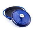 thumbnail image 5 of Lava Enameled Cast Iron Braiser 3.7 Qt. Round with Lid Blue, 5 of 5