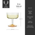 thumbnail image 4 of Viski Gatsby Coupe Glasses for Martini, Champagne, Home Gifts, 9oz Set of 2, 4 of 7