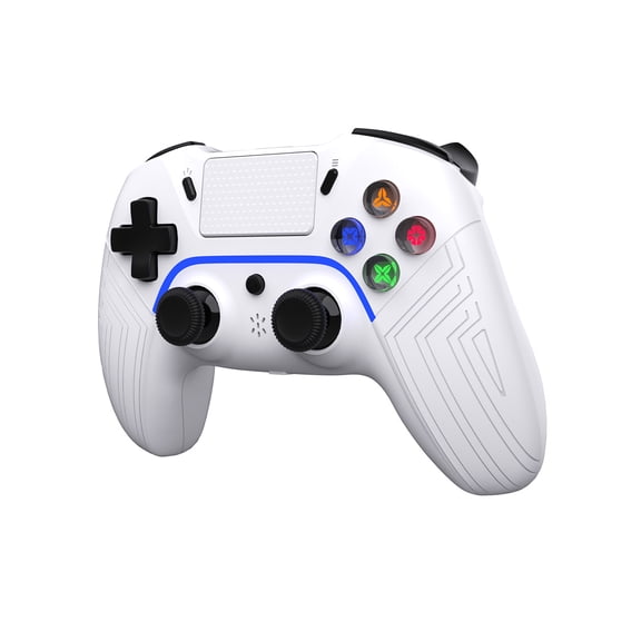 Control Inalámbrico Compatible con PS4, PS5, PC, Android e iOS Bluetooth con Doble Vibración y Botones Programables