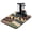 White-231, variant on Psychedelic Trippy Mushroom Coffee Bar Mat, Absorbent Diatom Mud Dish Drying Pad with Gothic Aesthetic Fungi, Magical Forest Mushroom Kitchen Decor