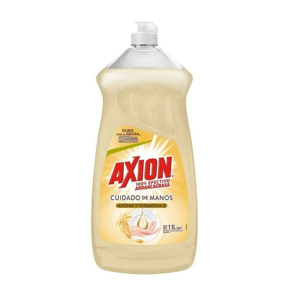 Lavatrastes Líquido Axion Avena Cuidado de Manos Con Vitamina E 1.1 L