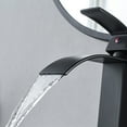 thumbnail image 7 of Bathroom Faucet Black VOTON Modern Waterfall Single Hole Bathroom Sink Faucet Rv Faucet, 7 of 7