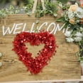 thumbnail image 4 of Adorable Heart Shape Wreath Beautiful Festive Touch Plastic Wreath Decor for Home, 4 of 8