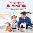 thumbnail image 3 of Compact Digital Air Fryer – 2.6 Quart, Cream, Ceramic Nonstick, Auto Shut-Off, Adjustable Temperature, 3 of 7