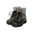 thumbnail image 5 of New Women Red Ruby Gum-1 Clear Lace Up Lug Sole Combat Rain Boot, 5 of 5