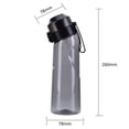 thumbnail image 2 of Smaksatt vattenflaska med 7 doftkapslar Air Water Up Flaska Frostat Svart 650 ml Air Startpaket Vattenkopp för camping sport Svart, 2 of 3