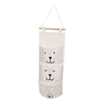 thumbnail image 5 of HONMEET White Cotton Linen Hanging Wall Organizer for Bedroom Storage and Home Organization, Stylish and Practical Solution, 5 of 8