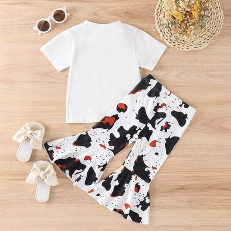 

TOWED22 Baby Outfit Girl Toddler Baby Girls Shorts Set Ruffle Sleeveless Dress Top 2pcs Summer Clothes Cotton Linen Outfits White