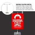 thumbnail image 4 of MasteelfCA Stainless Steel Display Stand T-shaped Height Adjustable Poster Stand (Silver), 4 of 8