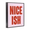 thumbnail image 3 of Stupell Industries Contemporary Nice Ish Red & Pink Black Framed Giclee Art, 11 x 14, by House of Lulu, 3 of 8