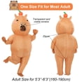 thumbnail image 3 of Disfraz inflable de capibara XYJKIDSES para adulto en Halloween, 3 of 6