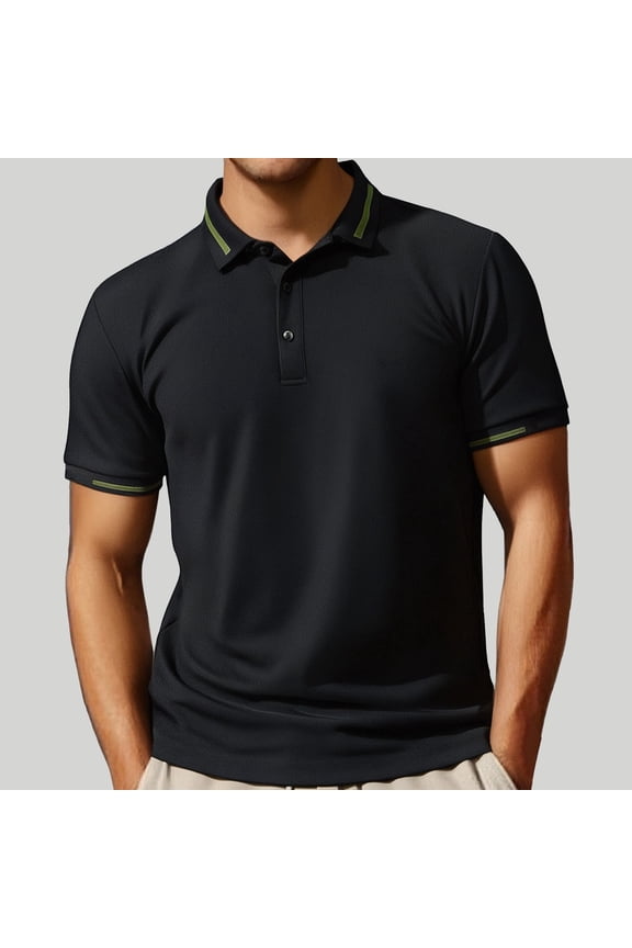 European And Solid Color Business Foreign Trade Men Casual Loose Comfortable Trend Lapel Short Sleeved Shirt Long Sleeve Workout Shirts for Men