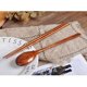 thumbnail image 4 of 3X Juego de Cucharas Y Palillos de Madera de Teca, Cucharas Antiadherentes Sopa-Cucharita para Utensilios de Cocina, 4 of 5