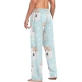 thumbnail image 6 of Cute Hamster and Dots Ghost Pajama Pants, Men's Lounge Pants Light with Drawstring and Pockets, Christmas New Year Birthday Father's Day Gifts, 6 of 7