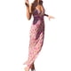 thumbnail image 2 of VISgogo Vestido sin mangas para mujer con estampado de flores, encaje de retazos con cuello en V tipo largo ropa de verano VISgogo  moda, 2 of 9