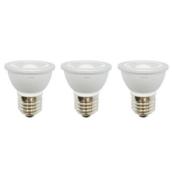3-LED Light Bulbs HR16 120V E27 MR-16 JDR C Hood Lamp Short Neck E26 (Cool White)