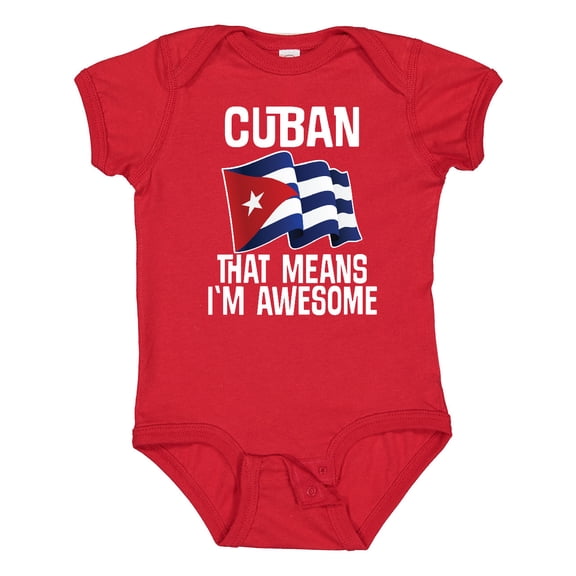 Inktastic Cuban Pride Cuba Flag Boys or Girls Baby Bodysuit