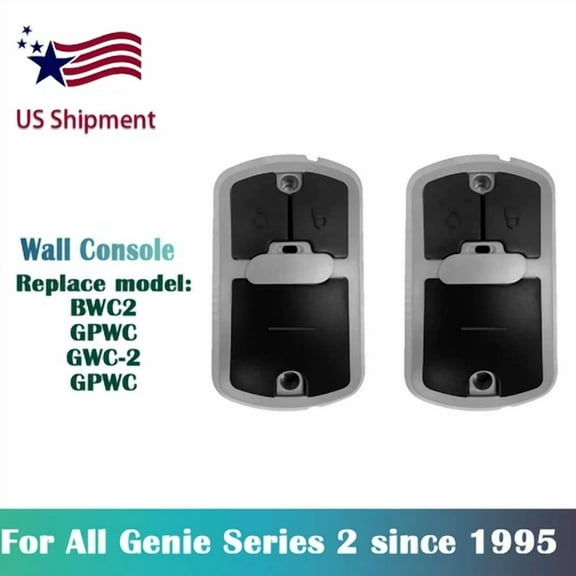 2X Universal Wall Console Remote For Genie Series 2 Garage Door Opener