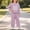 Purple, variant on Amidoa Girls 2 Piece Outfits Fall Winter Clothes Long Sleeve Sweatshirt and Casual Pants Kids Clothing Sets Hot Pink Size 3-4 Years