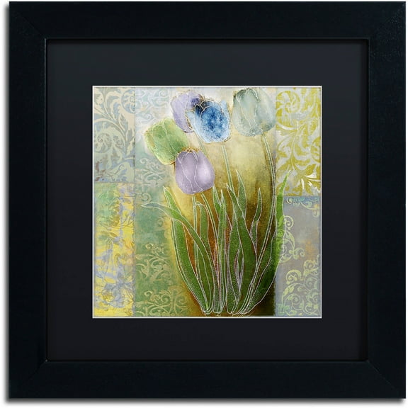 Trademark Fine Art "Emily II" Canvas Art by Color Bakery Black Matte, Black Frame