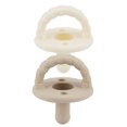 thumbnail image 3 of Itzy Ritzy Sweetie Soother 2-Pack Silicone Pacifier, Toast and Buttercream, for Infants, 0+ Months, 3 of 4