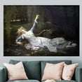 thumbnail image 2 of Girl Printed, Woman Wall Decor, Famous Printed, Ophelia, Reproduction Canvas, Oil Painting Print, Cabanel Ophelia Artwork, Canvas Wall Decor - 4P-Rolled Canvas, 2 of 9