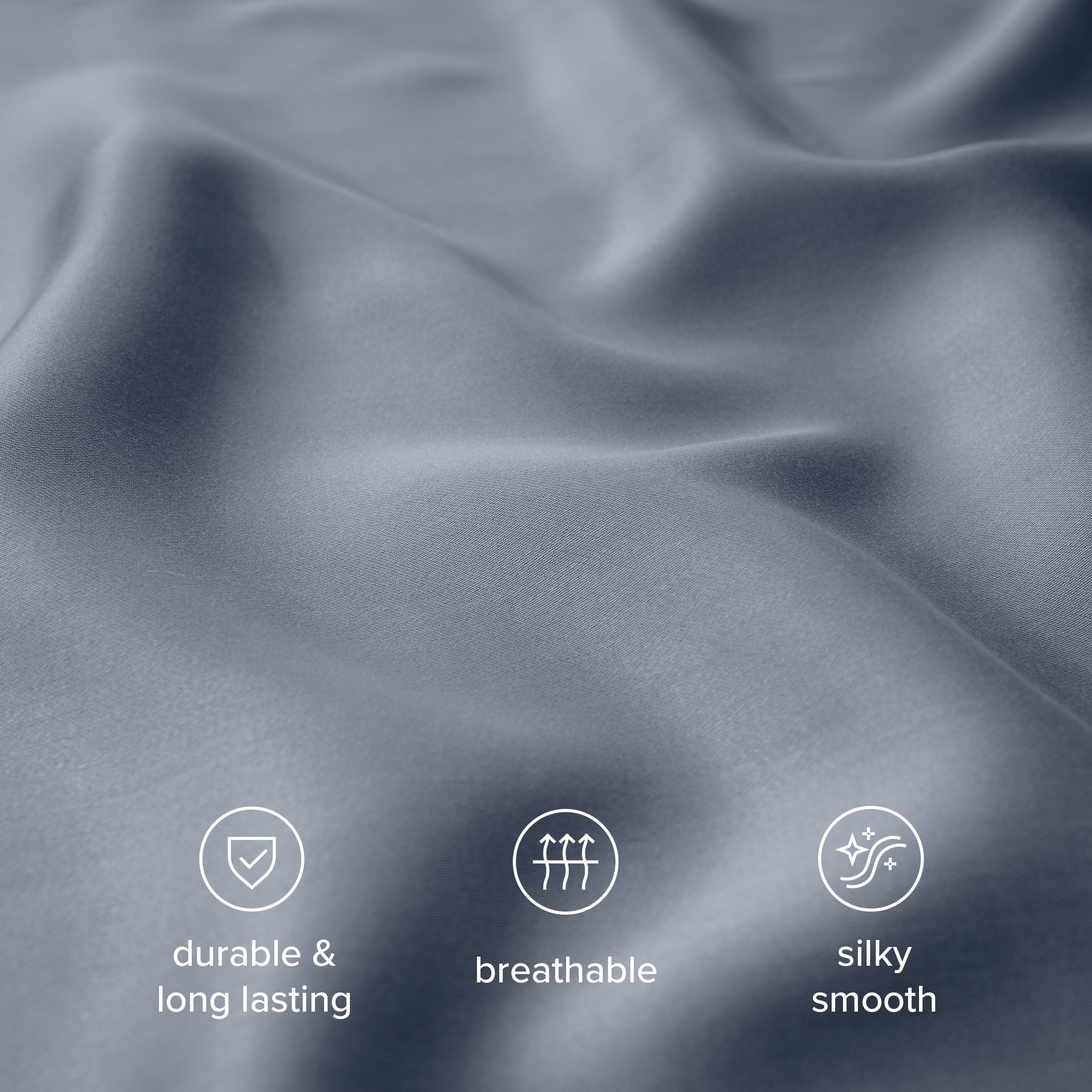 Bare Home TENCEL™ Duvet Cover Set - Lyocell derived from Eucalyptus - Full/Queen, Indigo