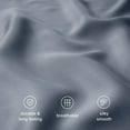 thumbnail image 6 of Bare Home TENCEL™ Duvet Cover Set - Lyocell derived from Eucalyptus - Twin/Twin XL, Indigo, 6 of 10