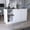 White, variant on Black and Dark Walnut Island | Dining Room Essential, Ample Workspace