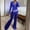 Blue 01, variant on Womens Tops Dressy Casual Velour Tracksuit 2-Piece Set, Full Zip Hooded Jacket with Pockets + High Rise Drawstring Flare Pants, Casual Outfit Womens Summer Tops