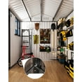 thumbnail image 5 of COZONY 6' x 8' Outdoor Storage Shed - Sturdy Metal Building with Windows & Lockable Doors for Garden, Backyard, Poolside, Lawn, 5 of 10