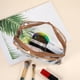 thumbnail image 5 of 1pc Bolsa de Maquillaje Impermeable para Viajes para Vacaciones Camping Baño Gimnasio Marrón, 5 of 6