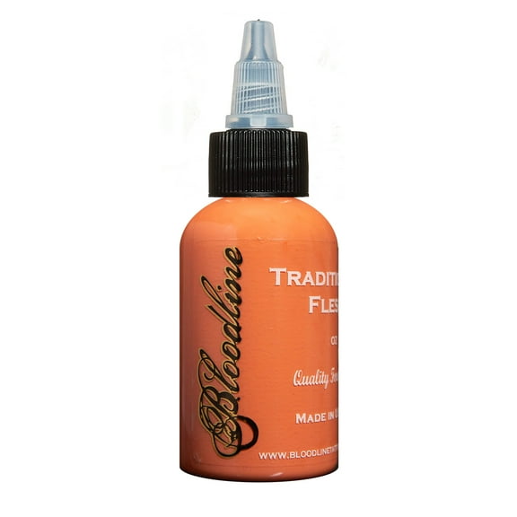 Bloodline Tattoo Ink Traditional Flesh - Professional Tattooing Pigment - 1 oz (30 ml)