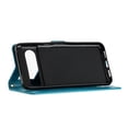 thumbnail image 3 of Designed for Google Pixel 9 / 9 Pro Case, Wrist Strap Flip Kickstand PU Leather Wallet Case Cash Card Slots Holder, Protective Shockproof Pattern Women Cover for Google Pixel 9 / 9 Pro, Blue, 3 of 7