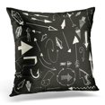 thumbnail image 1 of BOSDECO Black Hand Monochrome of Different Arrows for Text Printed Production Design LARP and Role Playing White Pillowcase Pillow Cover Cushion Case 20x20 inch, 1 of 1