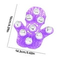 thumbnail image 2 of Guante de masaje Minnieouse palma de Bola de acero PVC 9 Morado, 2 of 6