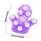 thumbnail image 2 of Guante de masaje Soidarity PVC 9 bolas de acero en forma de palma masajeador de mano rodante Morado, 2 of 6