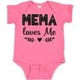 thumbnail image 3 of Inktastic Mema Loves Me Baby Clothes Girls Baby Bodysuit, 3 of 5